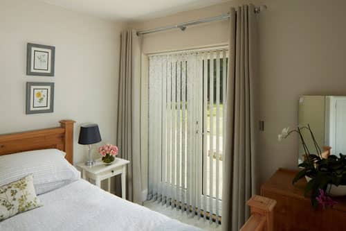 Vertical Window Blinds White and Grey