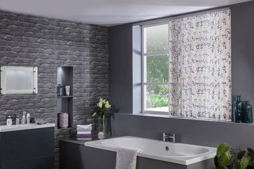 Vertical Window Blinds bathroom patterned