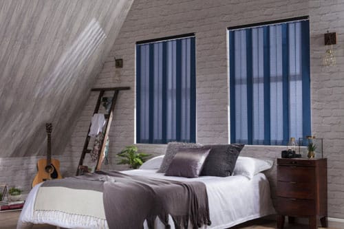 Vertical Window Blinds blue