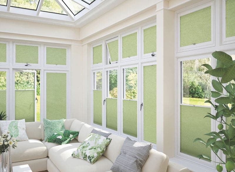 Perfect Fit Blinds Bespoke lime green